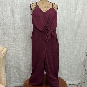 🔥Everly Burgundy Jumpsuit SzM🔥